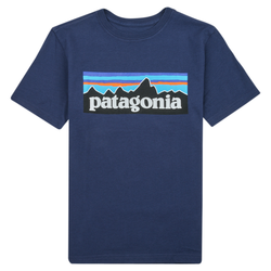 Patagonia Majice kratkih rukava BOYS LOGO T-SHIRT Blue