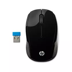 HP bežični miš 200 (Crni) - X6W31AA  Optički, 1000dpi, Simetričan, USB Nano Prijemnik