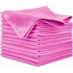 DHYS Microfiber krpa, Paket od 10 komada, 38x38cm, Crvena