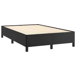 Vidaxl Posteljni okvir brez vzmetnice črn 120x190 cm