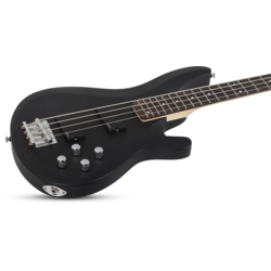 Schecter C-4 Deluxe Satin Black bas gitara