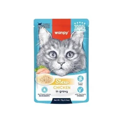 Wanpy Vlažna hrana za mačke, Piletina, 70g