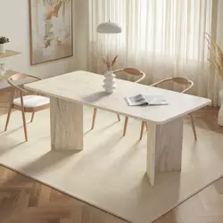 HANAH HOME Trpezarijski sto Linza Travertine