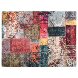 Vidaxl Preproga pralna večbarvna 400x300 cm