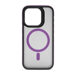 Maska za telefon MAGSAFE COLOR EDGE za Iphone 15 Pro, Ljubičasta