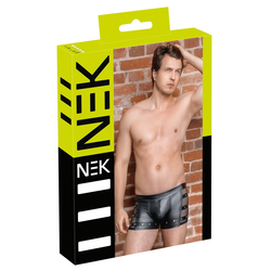 NEK - boxerky s cvočky a zipem (černé)