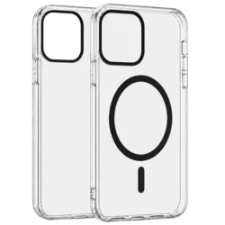 Transparent Color Ring MagSafe maska za iPhone 14 Pro Max – Crna