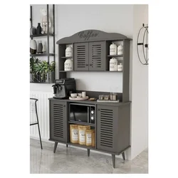 Hanah Home ormar za kafe kutak Avior 120, 120 cm, sivi
