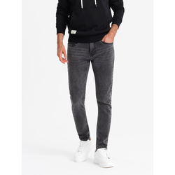 Ombre Mens tailored denim SLIM FIT pants with elastane - graphite