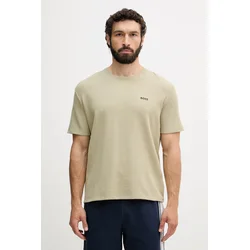 BOSS Majica Waffle 50535891 Svetlo zelena Regular Fit