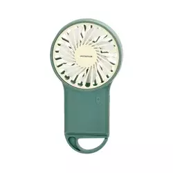 Aigostar - Punjivi džepni ventilator 4W/5V 500 mAh USB, zelene boje