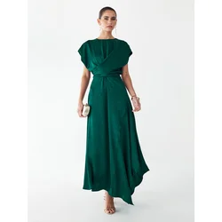 Willa Obleka Veronica temno zelena