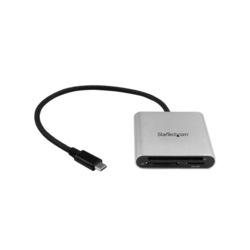 StarTech.com USB 3.0 Flash Memory Multi-Card Reader/Writer with USB-C - SD, microSD, CompactFlash