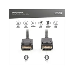 DIGITUS Kabl Display port na Display port 1.2 4K 3m crni