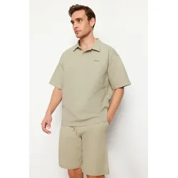 Trendyol Muška majica Tmnss24Po00011, Bež