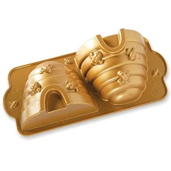NordicWare Oblika za torte BEE Hive gold