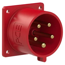 PCE Ravna vtičnica 32A 400V 3P+Z+N IP44