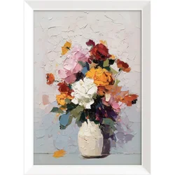 Tiskana slika z okvirjem 56x75 cm White Vase – Styler