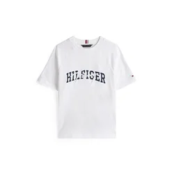 TOMMY HILFIGER Majica temno modra/bela