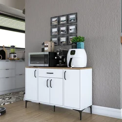 Hanah Home Višenamenska komoda JE136-3095, 120 x78.6 x40 cm, Bela