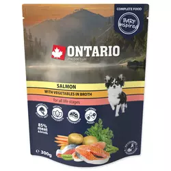 Ontario Dog - losos in zelenjava v juhi, 300g 300 g