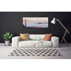 tulup.si Slika na platnu Arhitektura bridge oblaki 120x60 cm