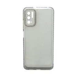 Maska za telefon TRANSPARENT COLOR za Xiaomi Note 10 (5G), Siva