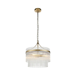Endon 99167 - Luster na lancu MARIETTA 3xE14/7W/230V mesing/proziran