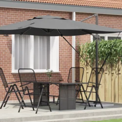 Roma Suncobran Antracit 286 x 284 x 265 cm Aluminij i poliester
