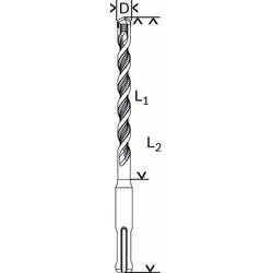 Bosch Hamer burgija SDS-plus 2608680264, 1.6x210 mm