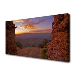 tulup.si Slika na platnu Oblaki sky landscape rock 140x70 cm