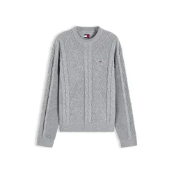 Tommy Jeans Pulover siva