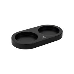 Stand for 2 grinders, without handle, bamboo, Linea, Matte Black - P