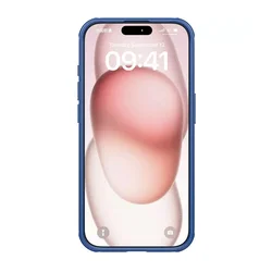 NILLKIN Maska za telefon Super Frosted Shield Pro za iPhone 15 Pro Max (sa otvorom logo) plava