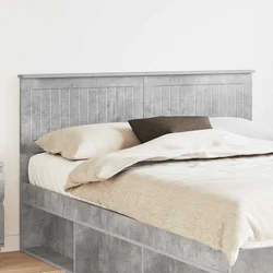 vidaXL Vzglavje z vzglavjem Betonsko siva 140 cm Konstruiran les