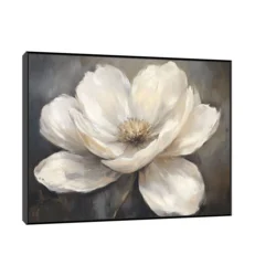 Canvas Slika na platnu Bela, 60x45cm, Sa ramom, Crni