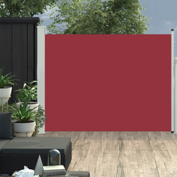 Den Zložljiva stranska tenda za teraso 140x500 cm rdeča