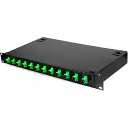 ExeLink Optički patch panel za rek, 12 konektora SC/APC