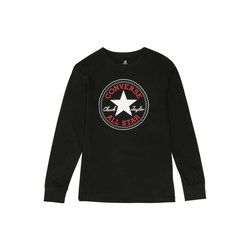 Converse  Majice z dolgimi rokavi CHUCK PATCH LONG SLEEVE TEE  Črna