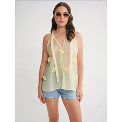 MixRay Top pastelno rumena
