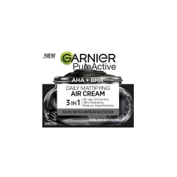Garnier Pure Active Charcoal Air Matirajuća krema protiv nepravilnosti, 50ml