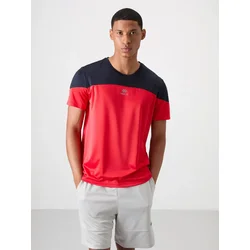 Tommy Life Majica T-Shirts modra / svetlo rdeča