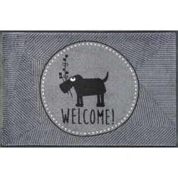 wash+dry PREDPRAŽNIK Herr Just-Welcome ! 50/75 cm potiskano siva