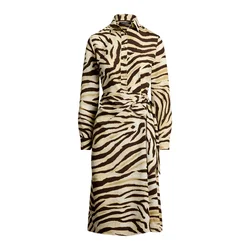 Lauren Ralph Lauren Dolga srajca kremna/temno rjava