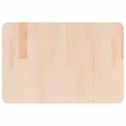 Kupaonska radna ploča 60x40x2,5 cm netretirano masivno drvo