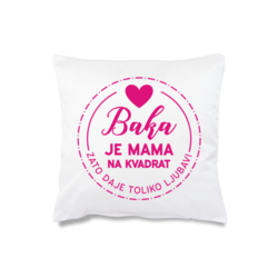 Jastuk Baka je mama na kvadrat cs3703
