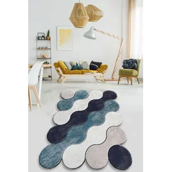 Conceptum Hypnose Tepih Circle, 150x240 cm, Teget-sivi