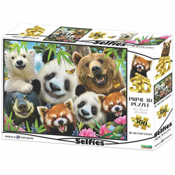 Prime 3D Super puzzle Medvedi 500 delova 61x46cm Selfi 10371