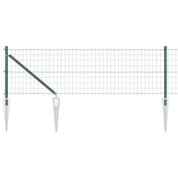 Euro ograda s špicama 10 x 0,6 m Čelik premazan PVC-om Zelena