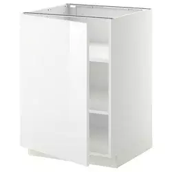 METOD Podni element s policama, bela/Ringhult bela, 60x60 cm